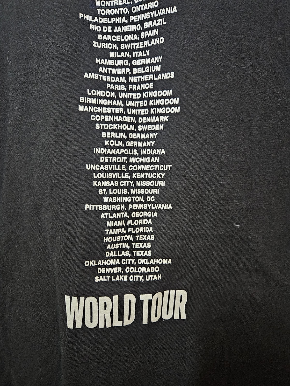 AUTHENTIC Lady Gaga Merch – Joanne World Tour 2017, 2018 Black T Shirt – Size XL