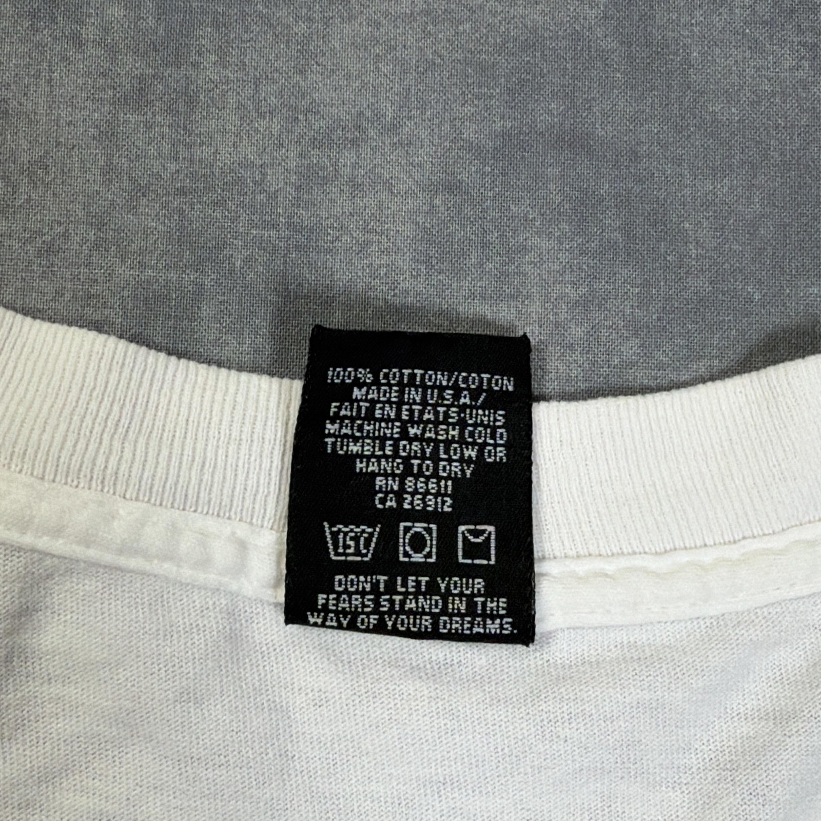 Vintage No Fear Shirt Mens L White Baseball Religion Graphic Tee USA 90s