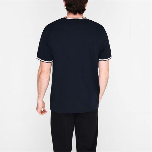 Mens Slazenger 100% Cotton Tipped Crew Neck T Shirt XS S M L XL XXL 3XL 4XL BNWT