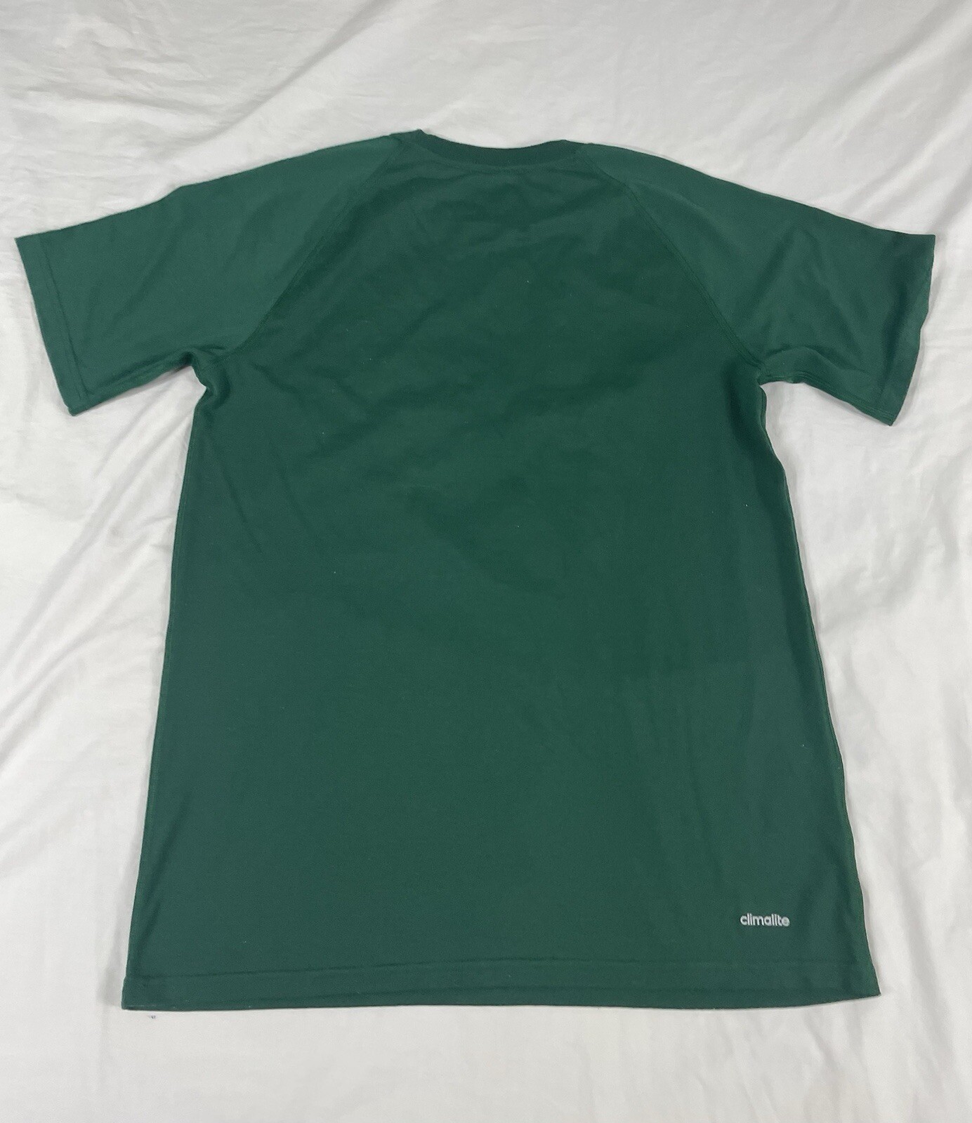 Adidas Climate UM Mens Green Print Short Sleeve Tee Size M