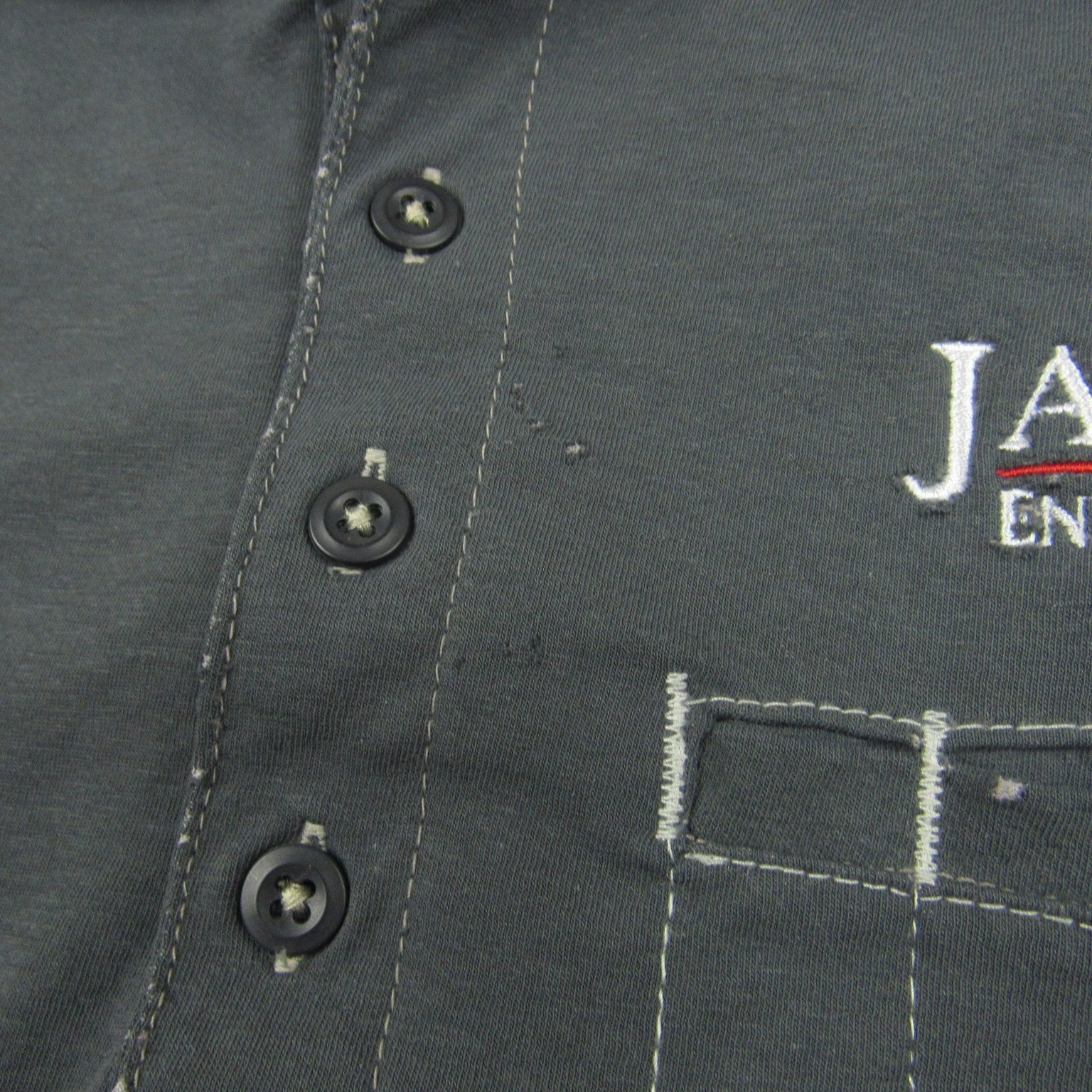 Bulwark Shirt Mens Large Gray Henley FR Fire Resistant IQ Westex Pocket Cat 2
