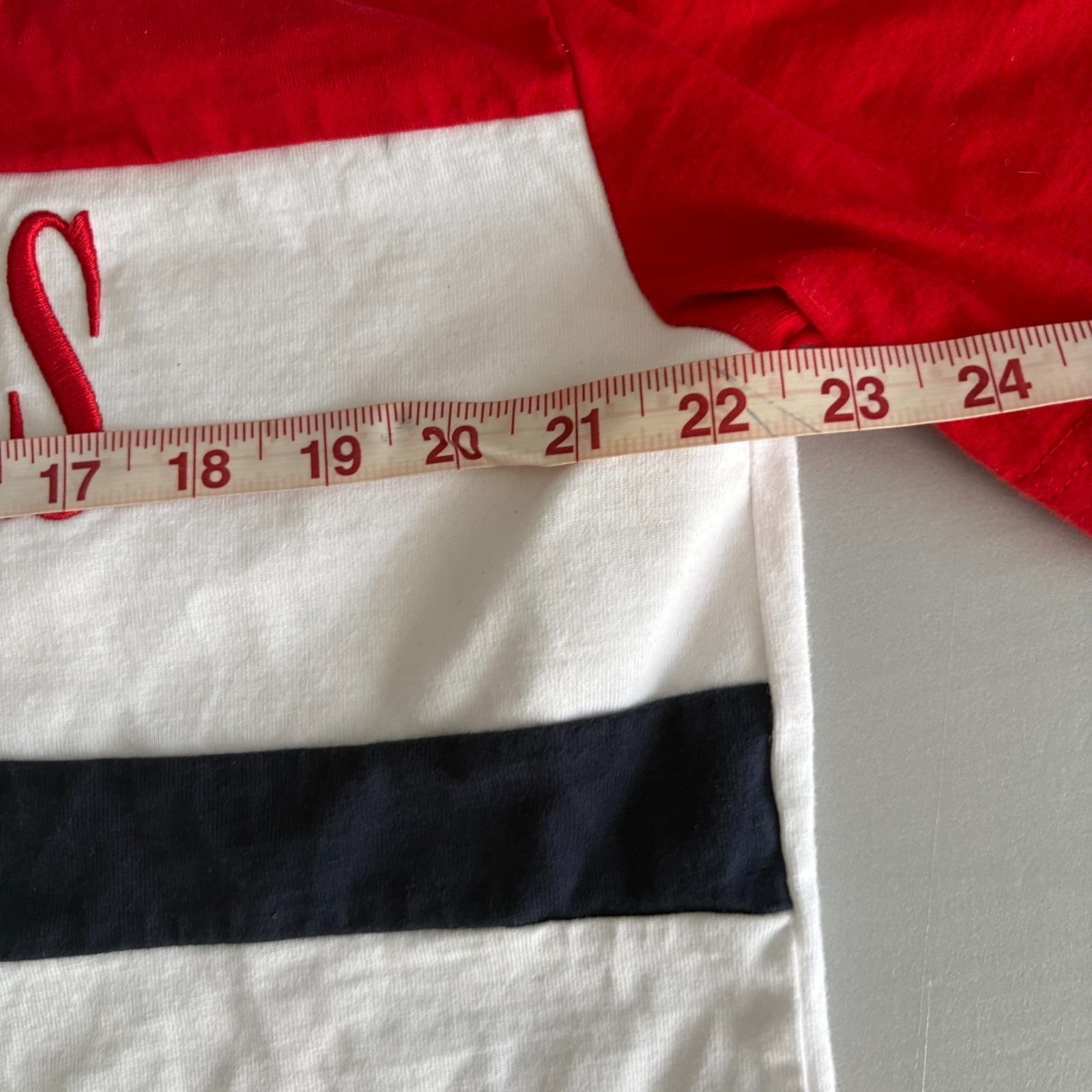 Tommy Jeans Oversized Fit Color Block T-Shirt L Flag Logo Embroidered VTG 90 80
