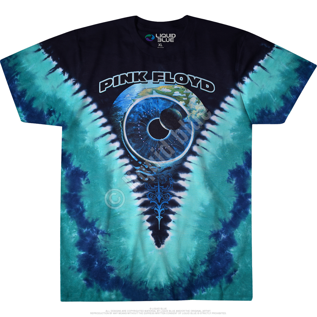 PINK FLOYD-PULSE V-2 SIDE-TIE DYE T-SHIRT-S-M-L-XL-XXL,w/VINTAGE TAG-4Xw/VT