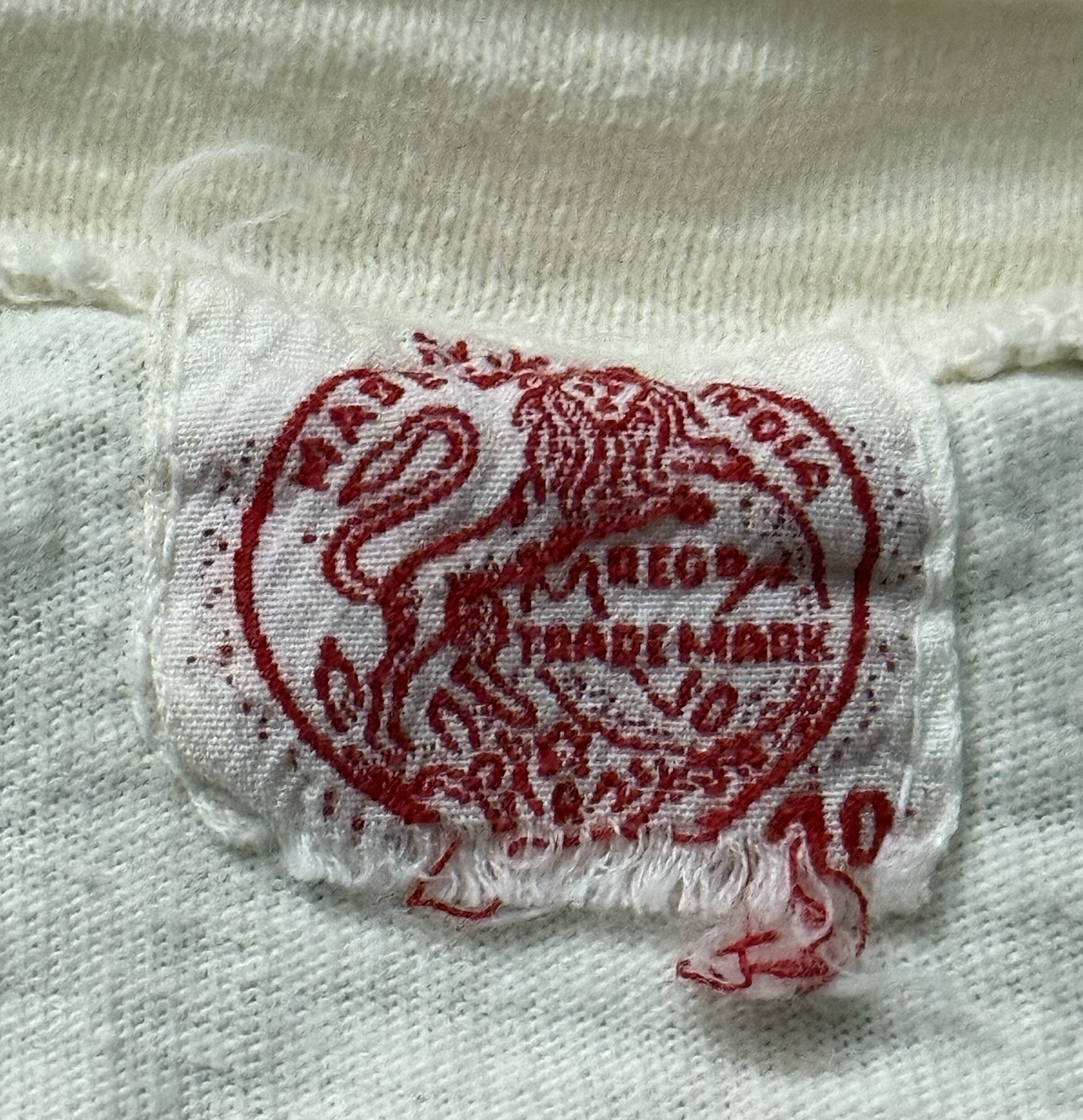 Vintage 30s 40s Paneled White Blank Tee Jersey All 100% Cotton 20×27 Very Rare