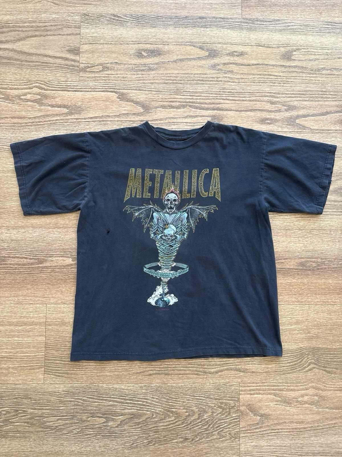Vintage Metallica King Nothing Vintage T-Shirt AS IS Holes Faded No Tag XL
