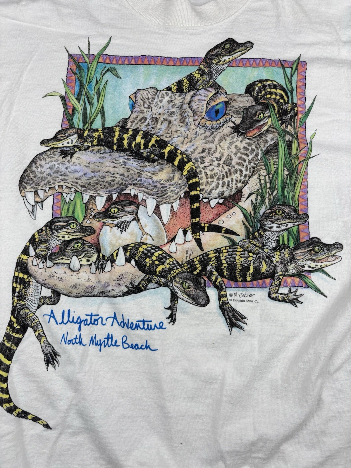 Vintage Myrtle Beach Single Stitch Graphic T-Shirt Size XL Fruit of the Loom