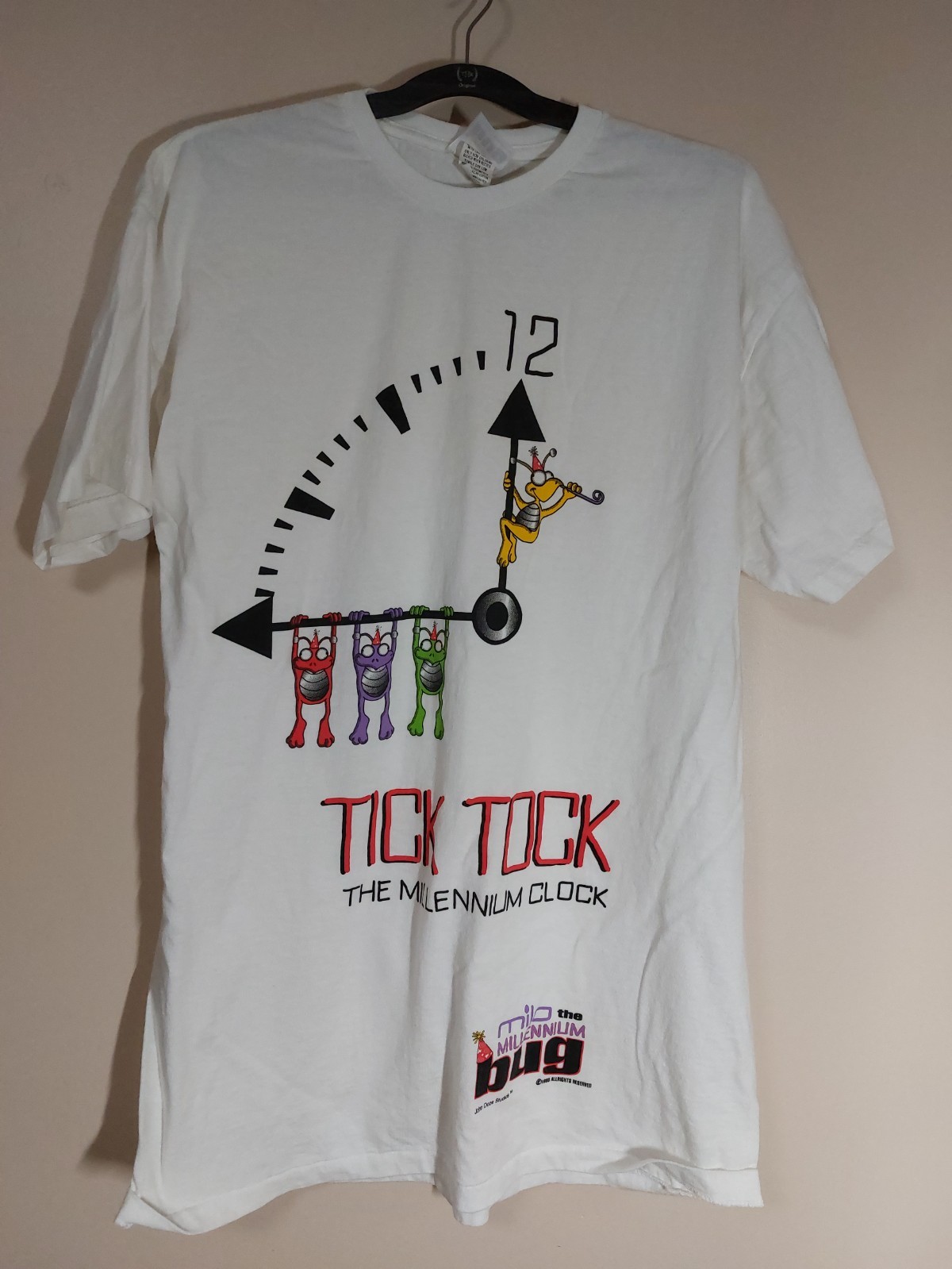 Vintage Milo the Millenium Bug Tick Tock T Shirt One Size