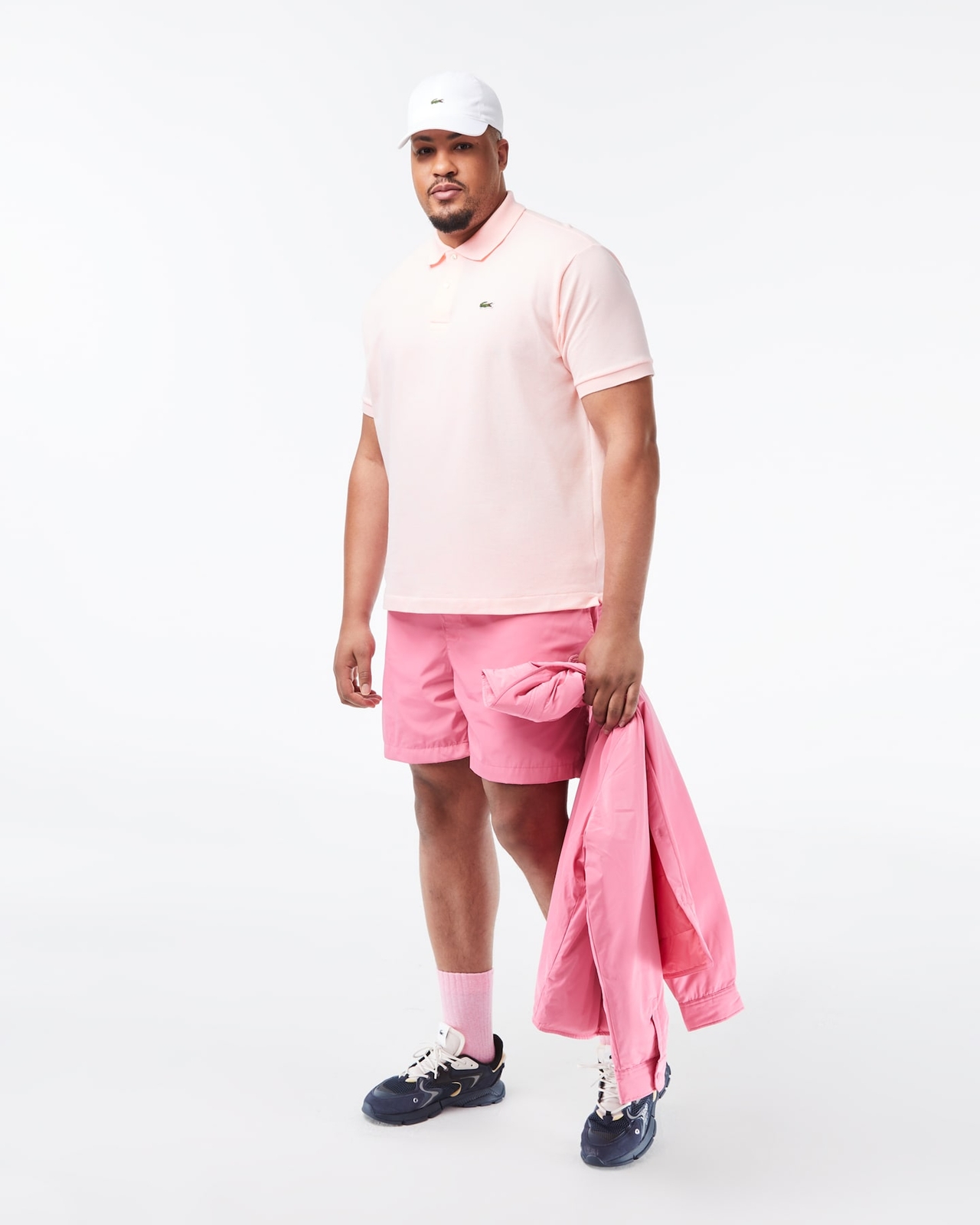 Lacoste Men’s L1212 Pink Classic Slim Fit Polo Shirt XL 100% Cotton Original