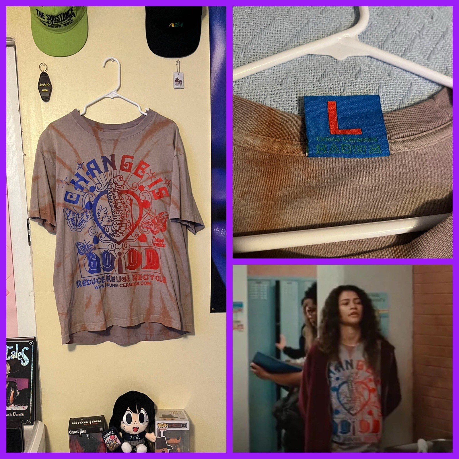 Online Ceramics Change Is Good T-Shirt (Euphoria x Zendaya)