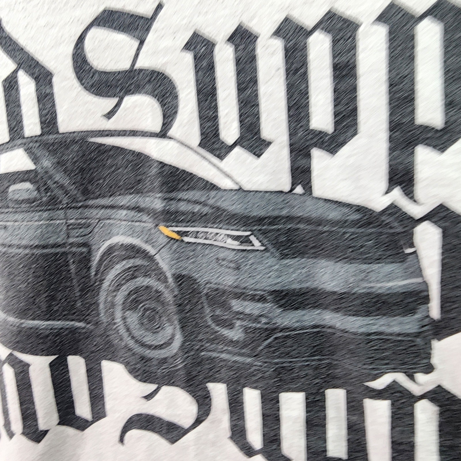 LGND Supply Co Graphic T Shirt Mens Medium White Streetwear Car SUV Print