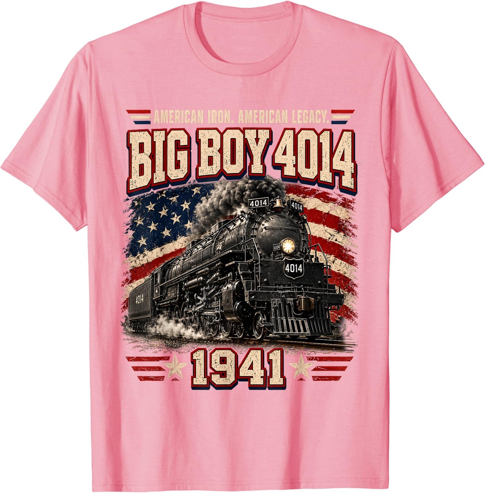 Big Boy 4014 Vintage Steam Locomotive Railroad Train Engine T-Shirt