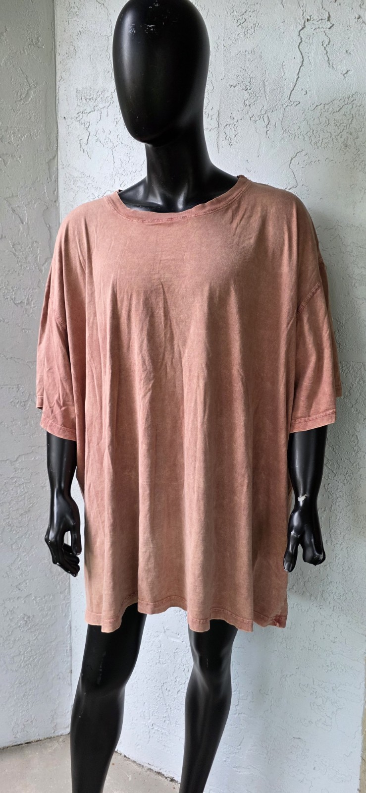 Pro King Men’s Sun Washed Orange Short Sleeve T-Shirt 100% Cotton Size 8XL