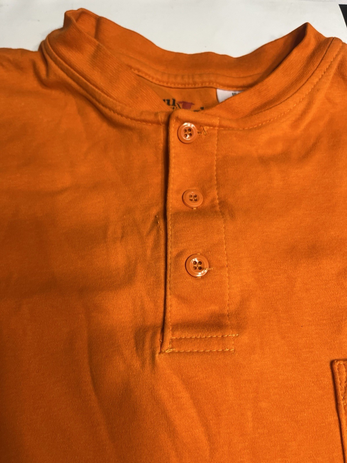 Bulwark FR Orange Henley CAT 2 CAL Flame Resistant HRC ARC Rated Men’s Sz XL