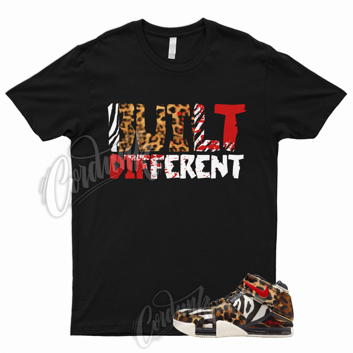 BUILT T Shirt for Zoom LeBron 2 Beast PE Maple University Red Black Light Bone 1