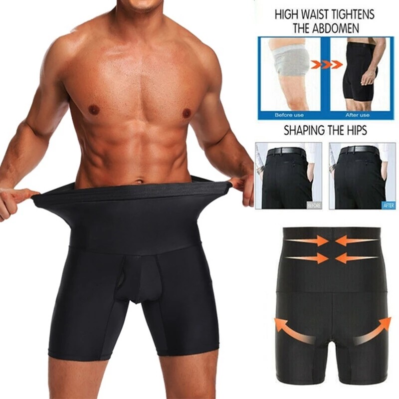 Men’s Slimming Body Shaper Vest Abs Abdomen Compression Shirt Workout Tank Tops#