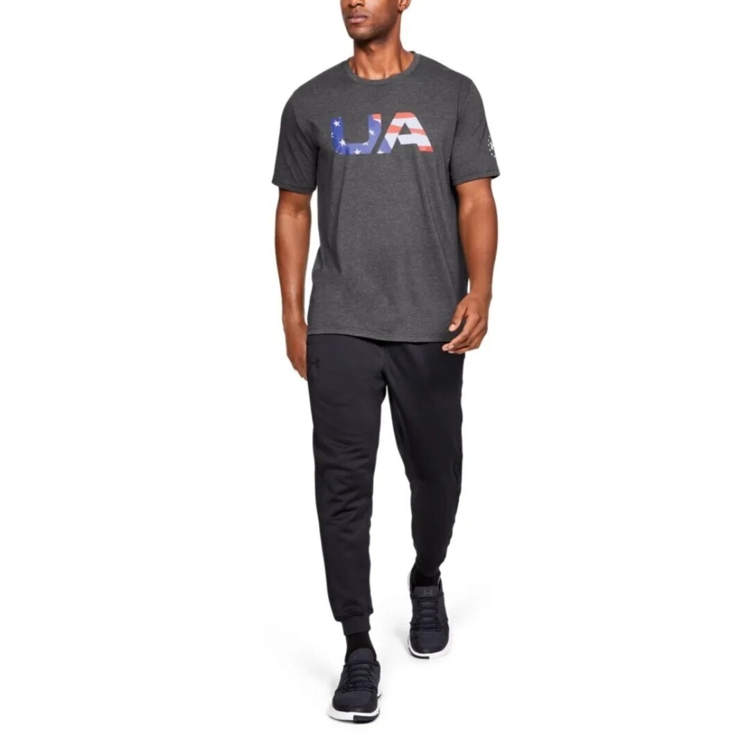 Under Armour Men’s UA Freedom Big Flag USA T-Shirt, Graphite, Sz. Small