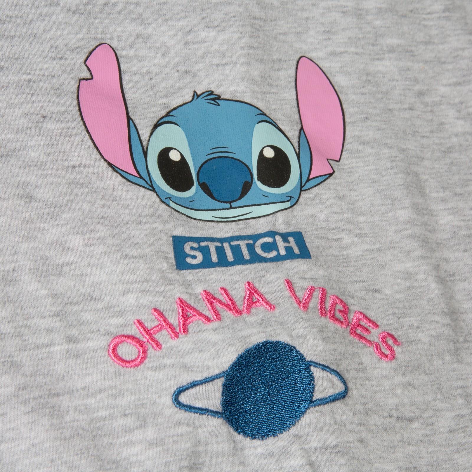 Stitch “Ohana Vibes” Embroidered T-Shirt – Disney (XXL/2XL) Lilo Graphic Tee