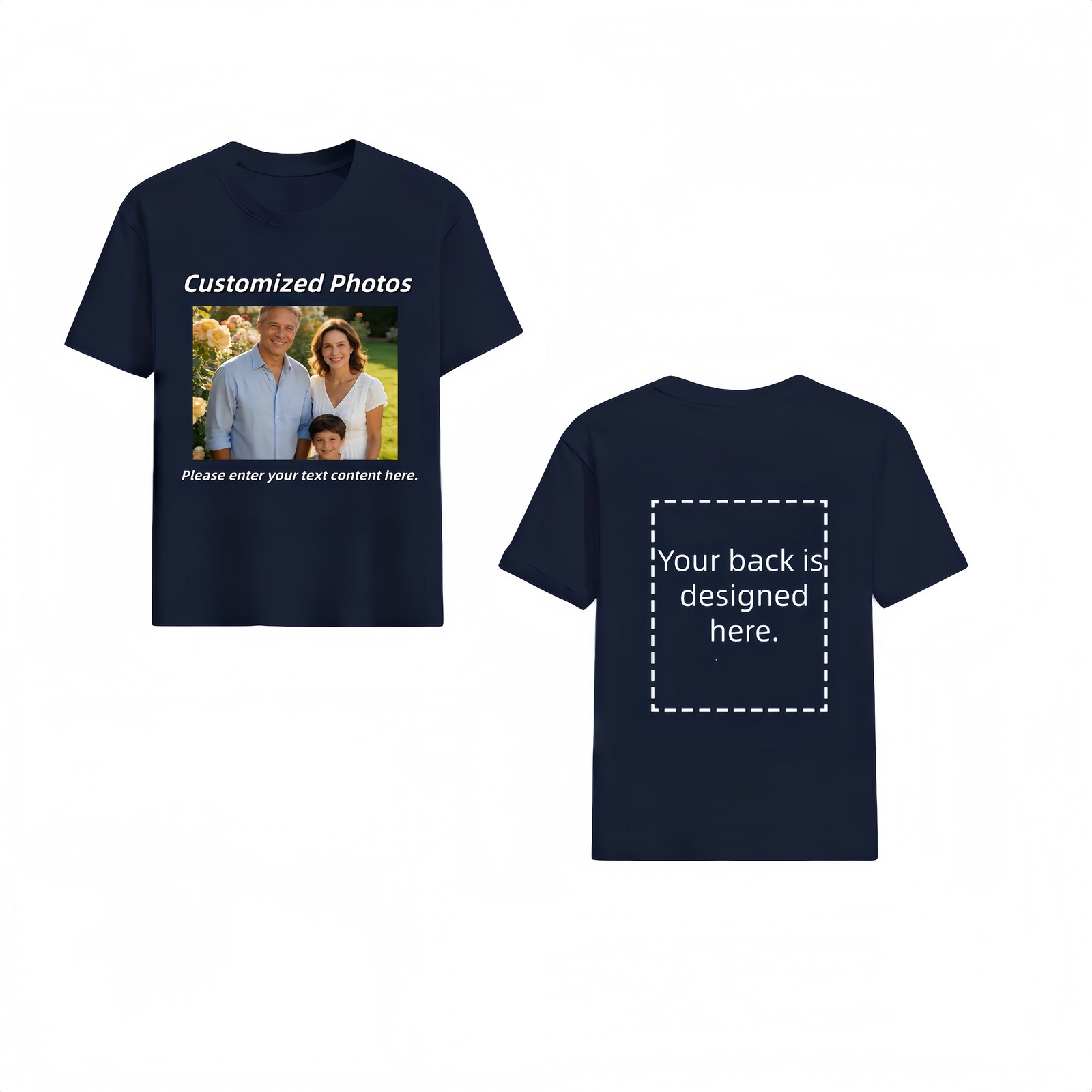 Personalized Customized T-Shirt Design – Design Your Own Cotton Shirt