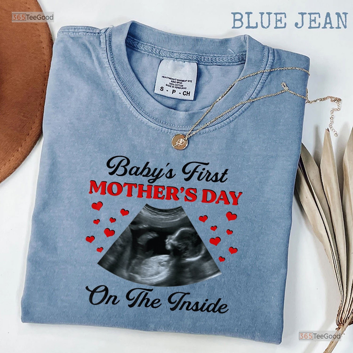 Babys First Mothers Day Inside Shirt, Funny Pregnant Mom To Be T-Shirt Gift