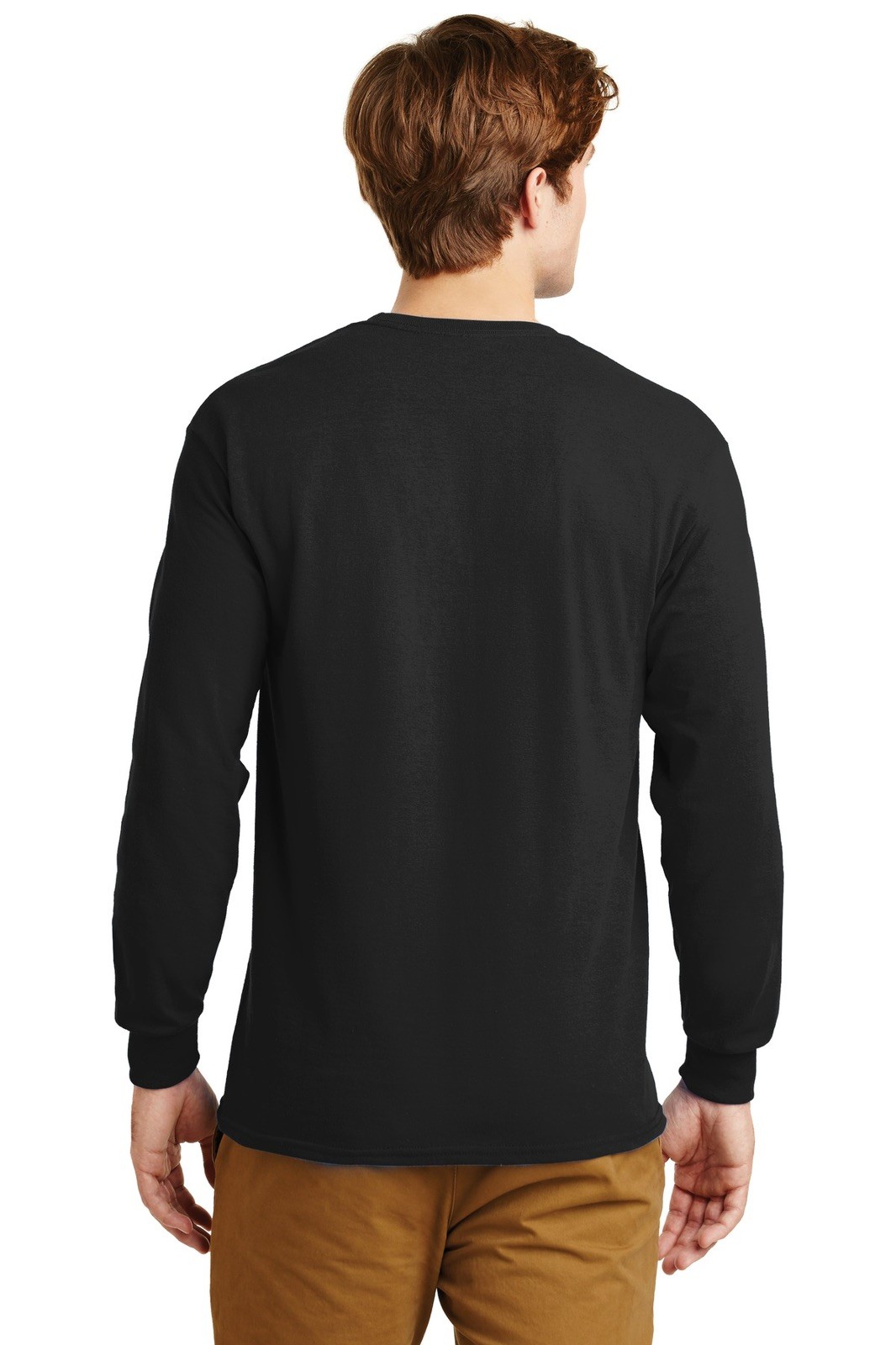 Gildan Men’s Ultra Cotton 100% US Cotton Long Sleeve T-Shirt G2400 LARGE ONLY