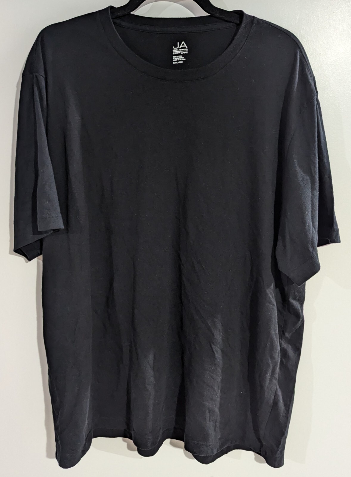 John Ashford Mens Black T-Shirt 2XL Crew neck