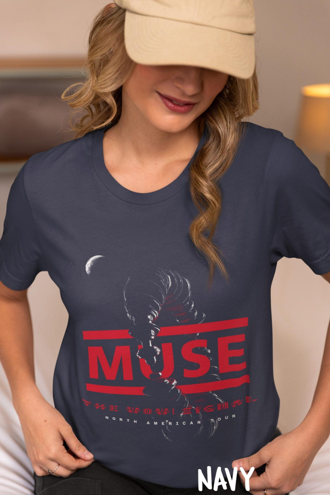 Muse Tour 2026 Concert T-Shirt Alternative Rock Band Tee Reprint