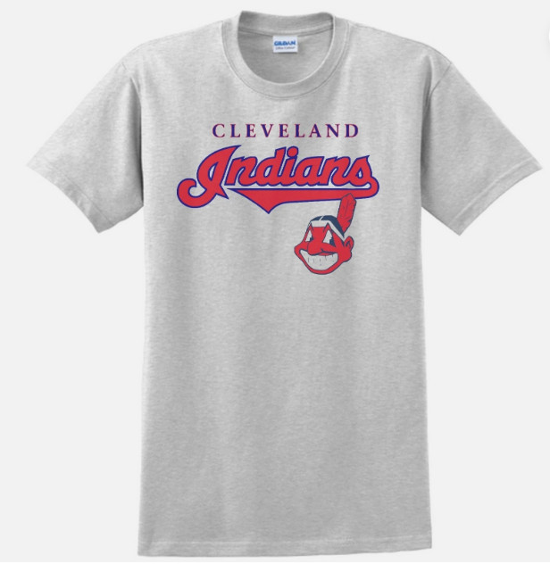 Cleveland Indians T-Shirt White, Grey 100% Cotton Men’s Tshirt unisex