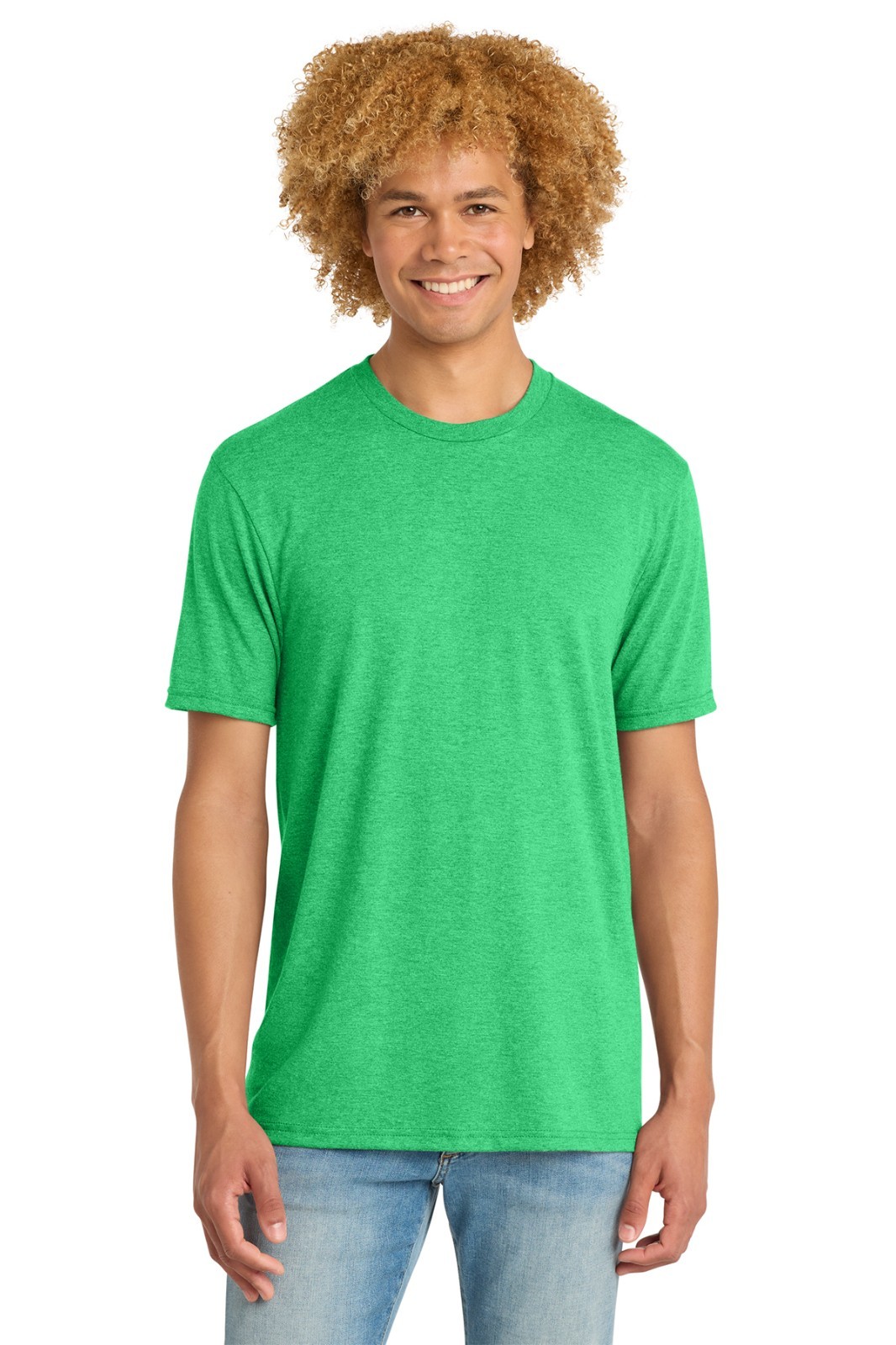 District DM130 Perfect Tri Tee Green Frost S