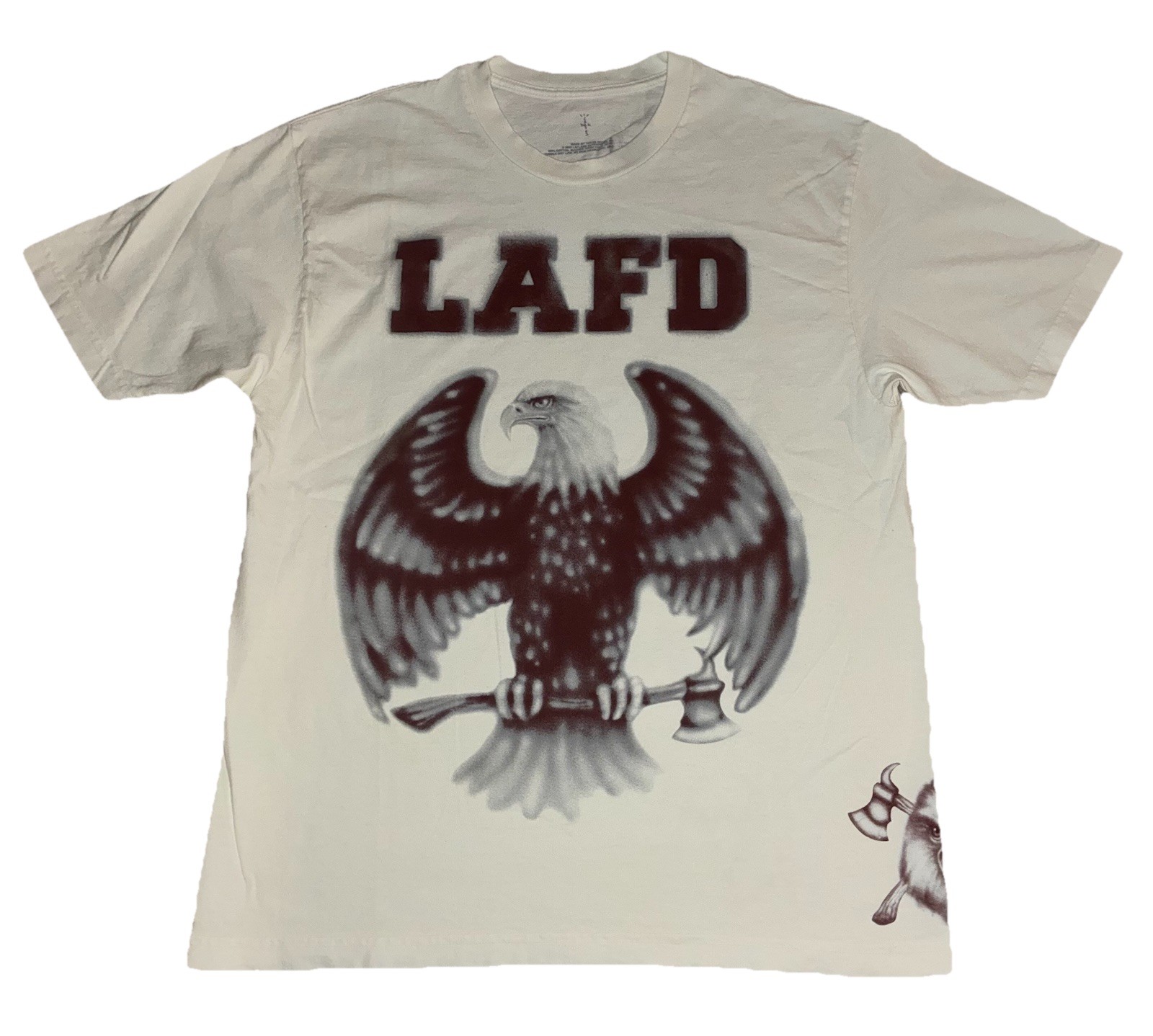 Travis Scott LAFD Tee L Cream Los Angeles Fire Depart CA Wildfire Response NEW