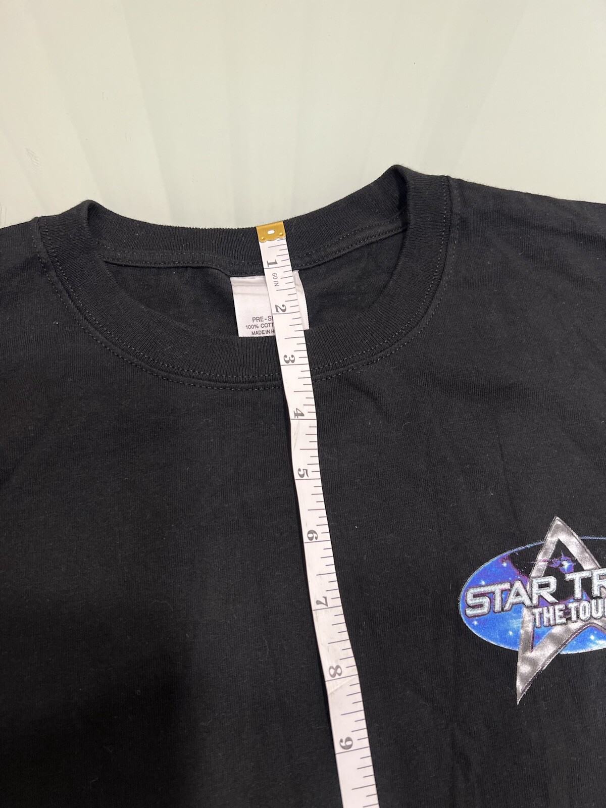 2008 Star Trek The Tour Movie Promo Tshirt Size Large ( See Pics ) Y2K