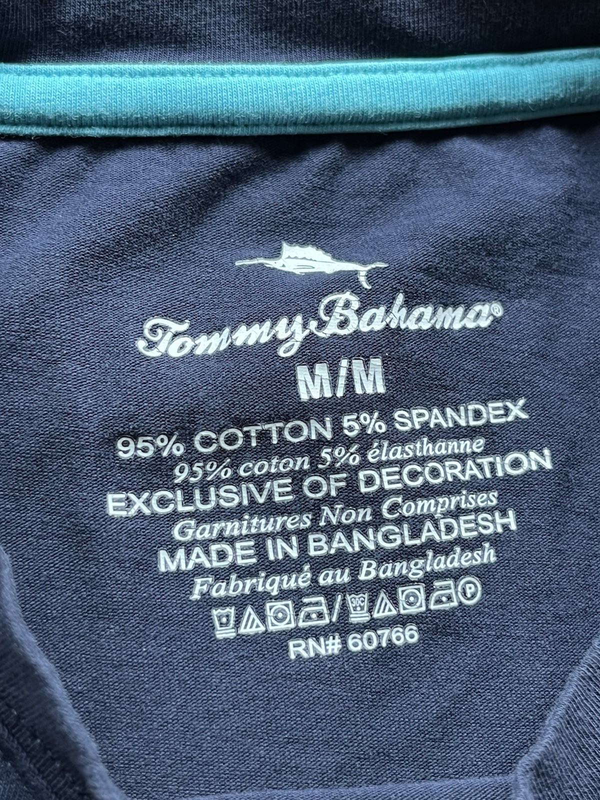 Tommy Bahama Short Sleeve Crew Neck T-shirt ~ Premium Cotton ~ Men’s M Navy Blue