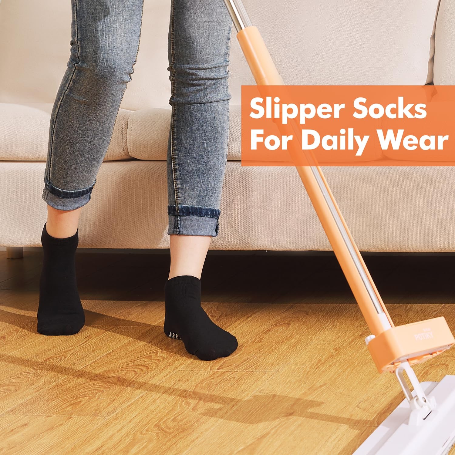 Grip Socks for Women Men- Non Slip Grippy Sticky Anti Skid Slipper Sock for …
