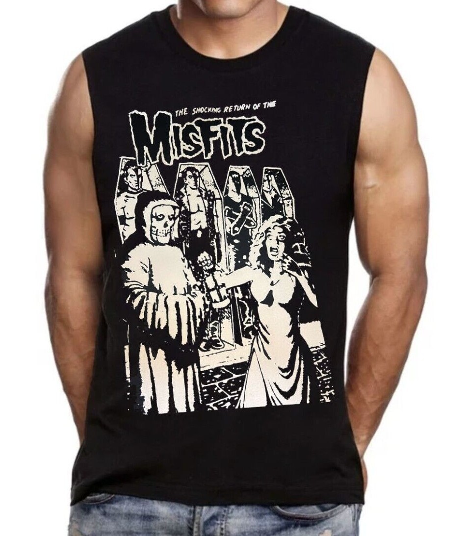 MISFITS THE SHOCKING RETURN Black Muscle Shirt