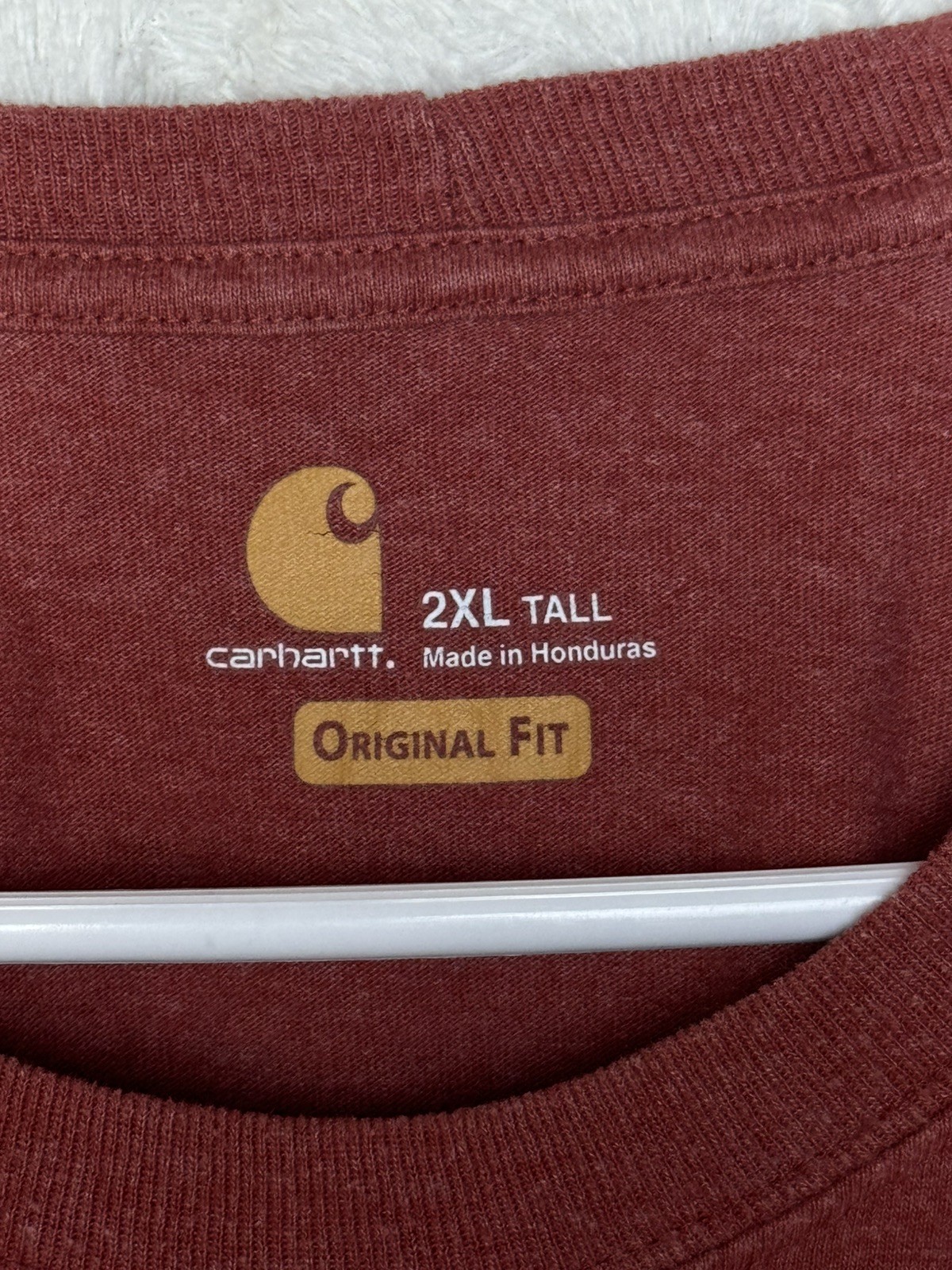 Carhartt Men’s 2XL Tall Long Sleeve Pocket Shirt Bundle Blue Red Workwear