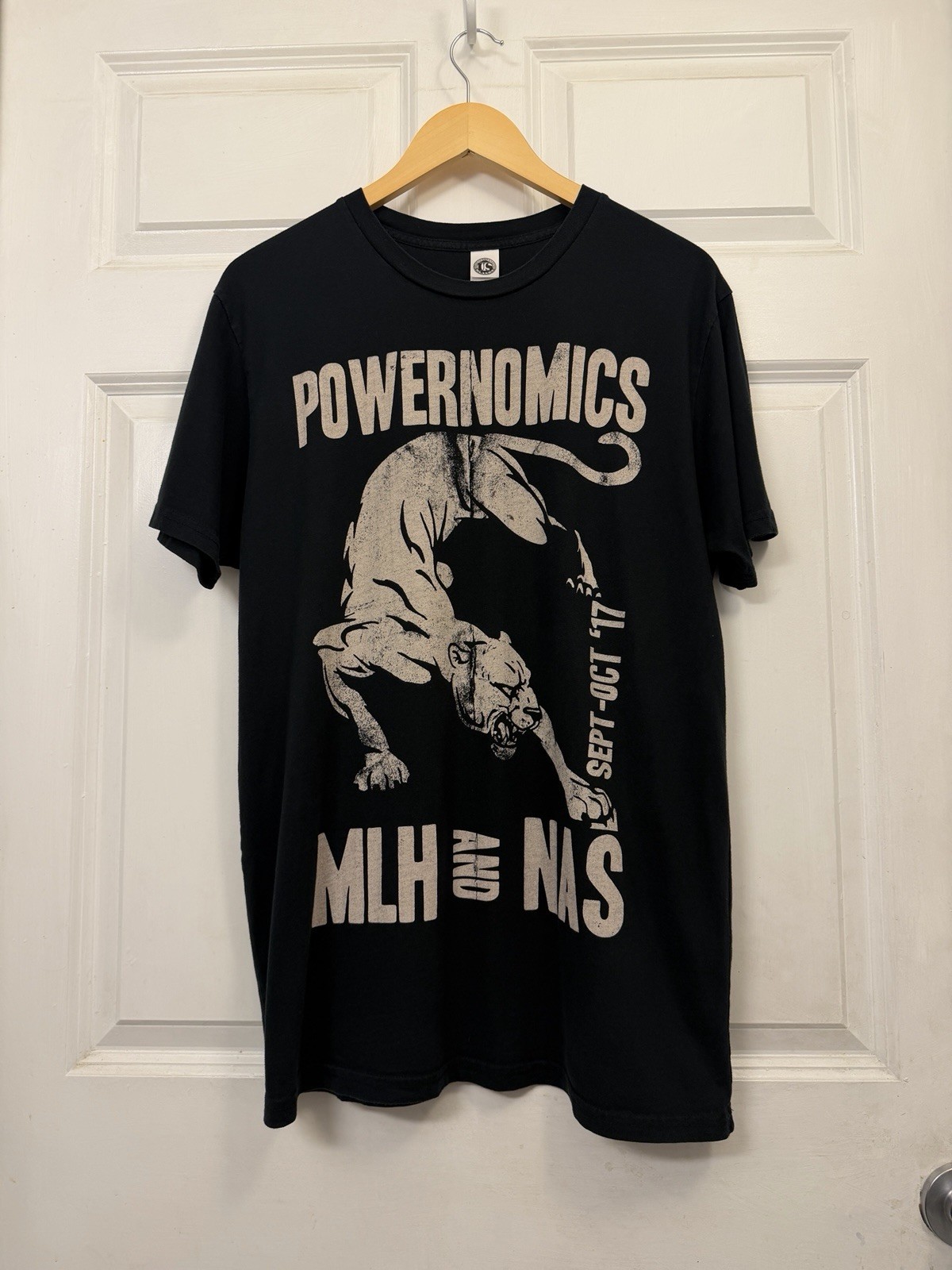 2017 Lauryn Hill Nas Powernomics Tour T-Shirt XL Concert Hip Hop Rap Tee USA