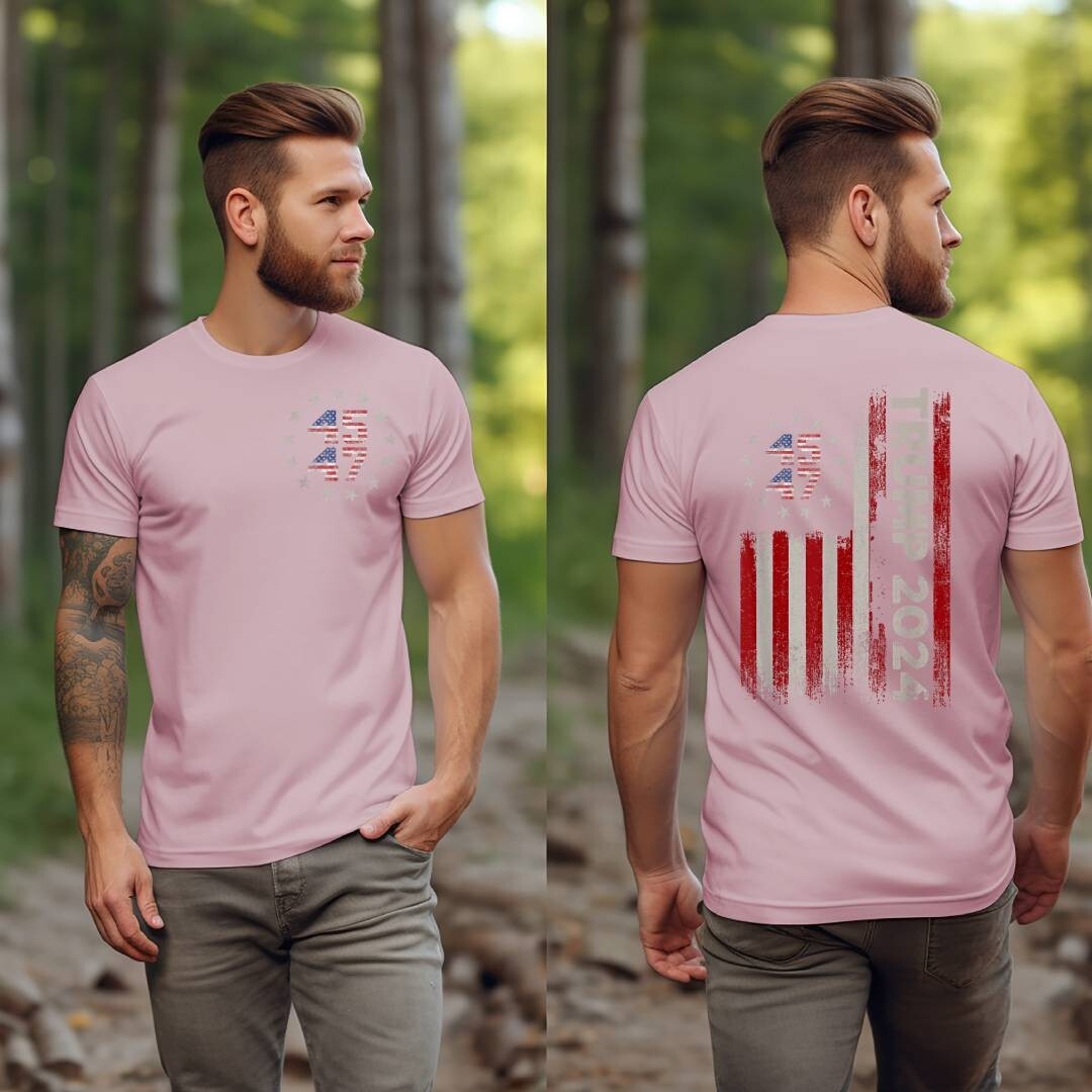 Trump 2024 MAGA 45 47 Missed Me Never Surrender Legend Flag PA Shooting T-Shirt