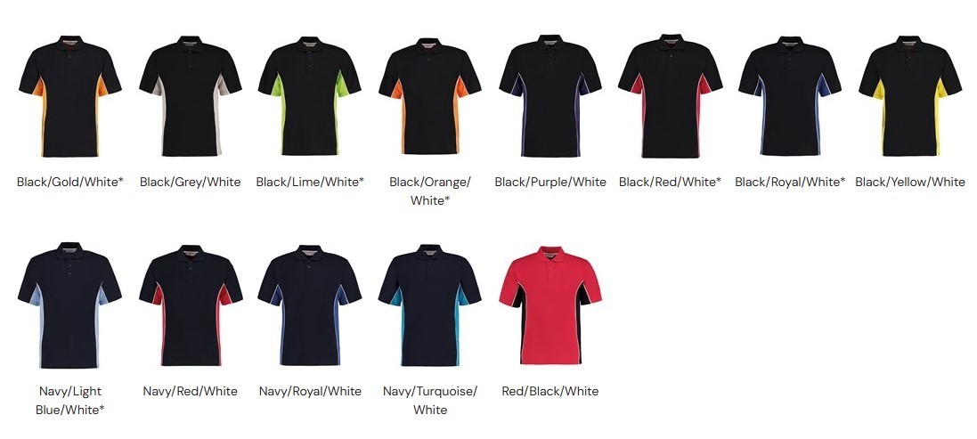 Personalised Custom Game Gear Track Polo Classic Fit Taped Neck Casual KK475