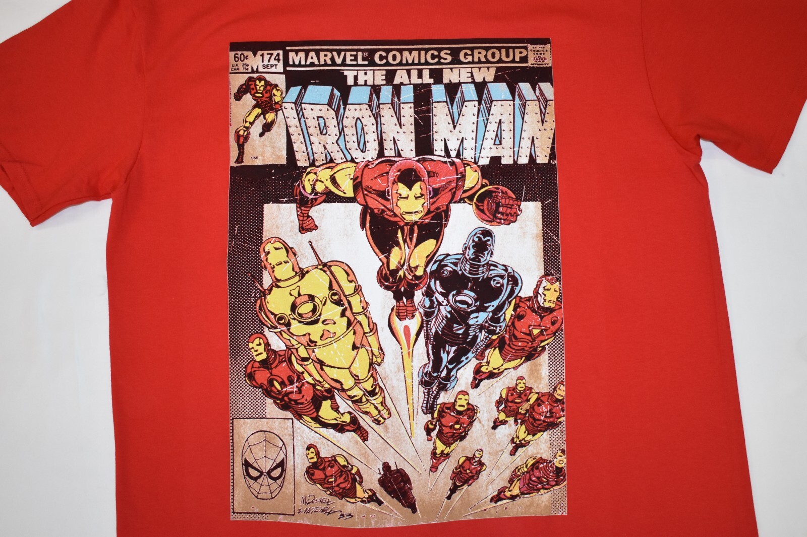 Marvel Mens Iron Man Comic Book Cover Graphic Tee Shirt New XL, 2XL