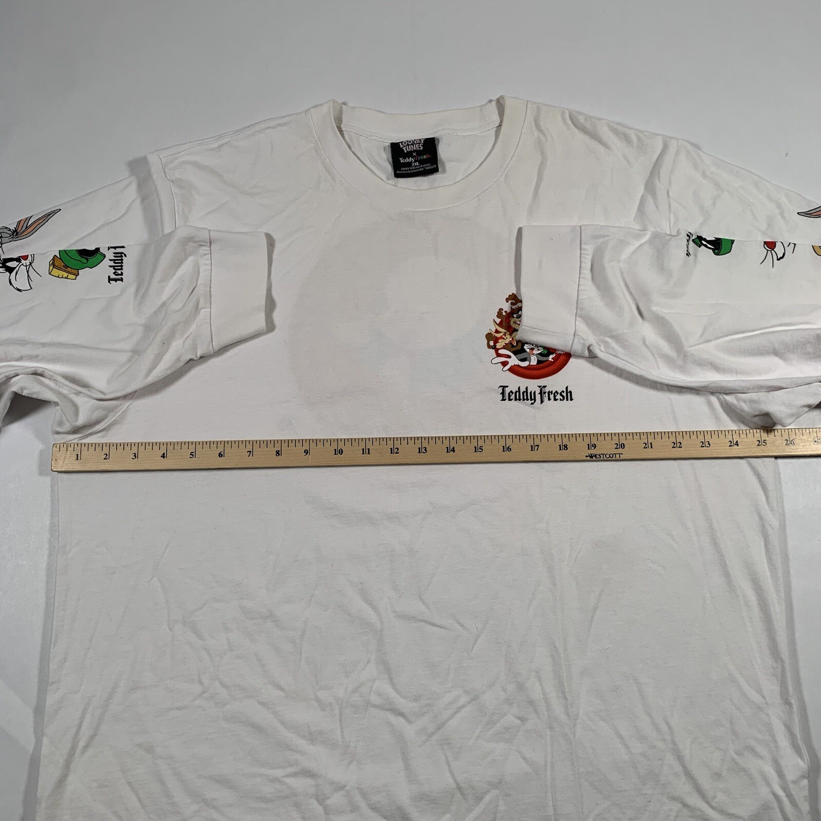 Teddy Fresh x Looney Tunes Adult 2XL Thats All Folks Long Sleeve T-Shirt Porky