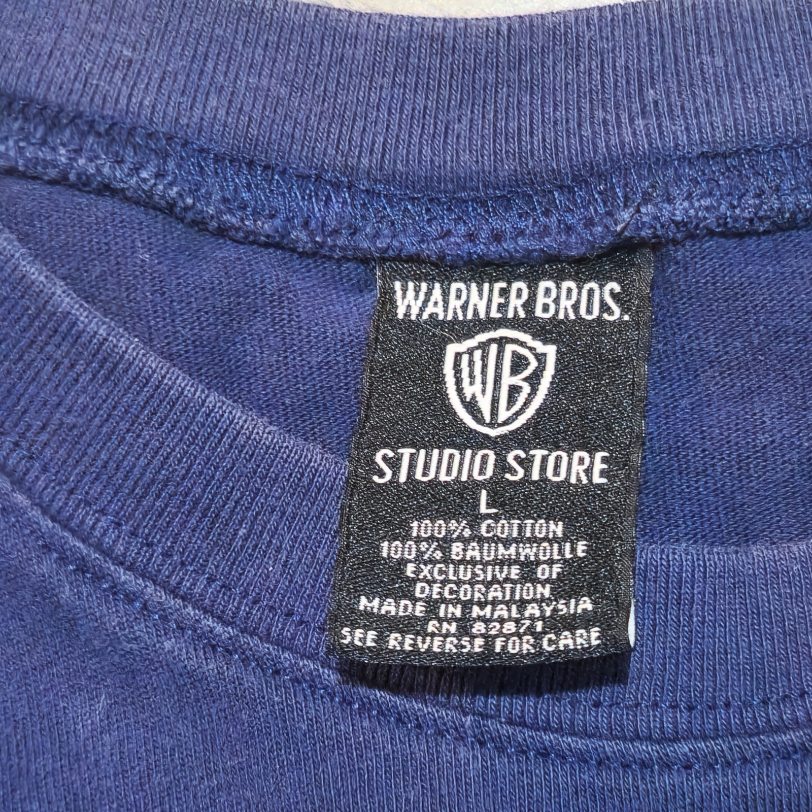 1998 Warner Bros Studio Store Bugs Bunny Blue Men’s Large T-Shirt SEE SIZE CHART