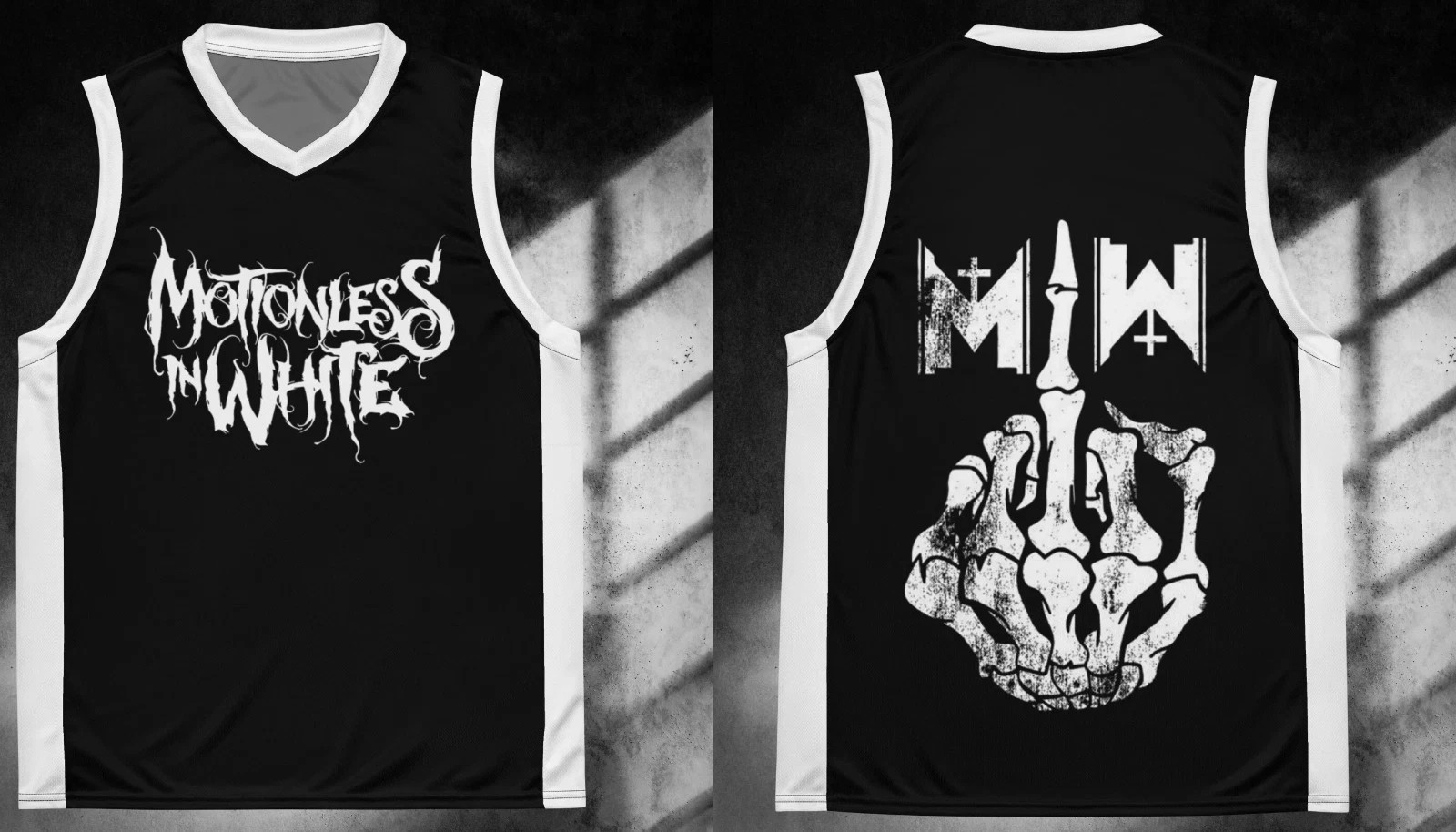 Motionless In White band Basic Logo Tank Top Basketball Jersey S-5XL BT1898