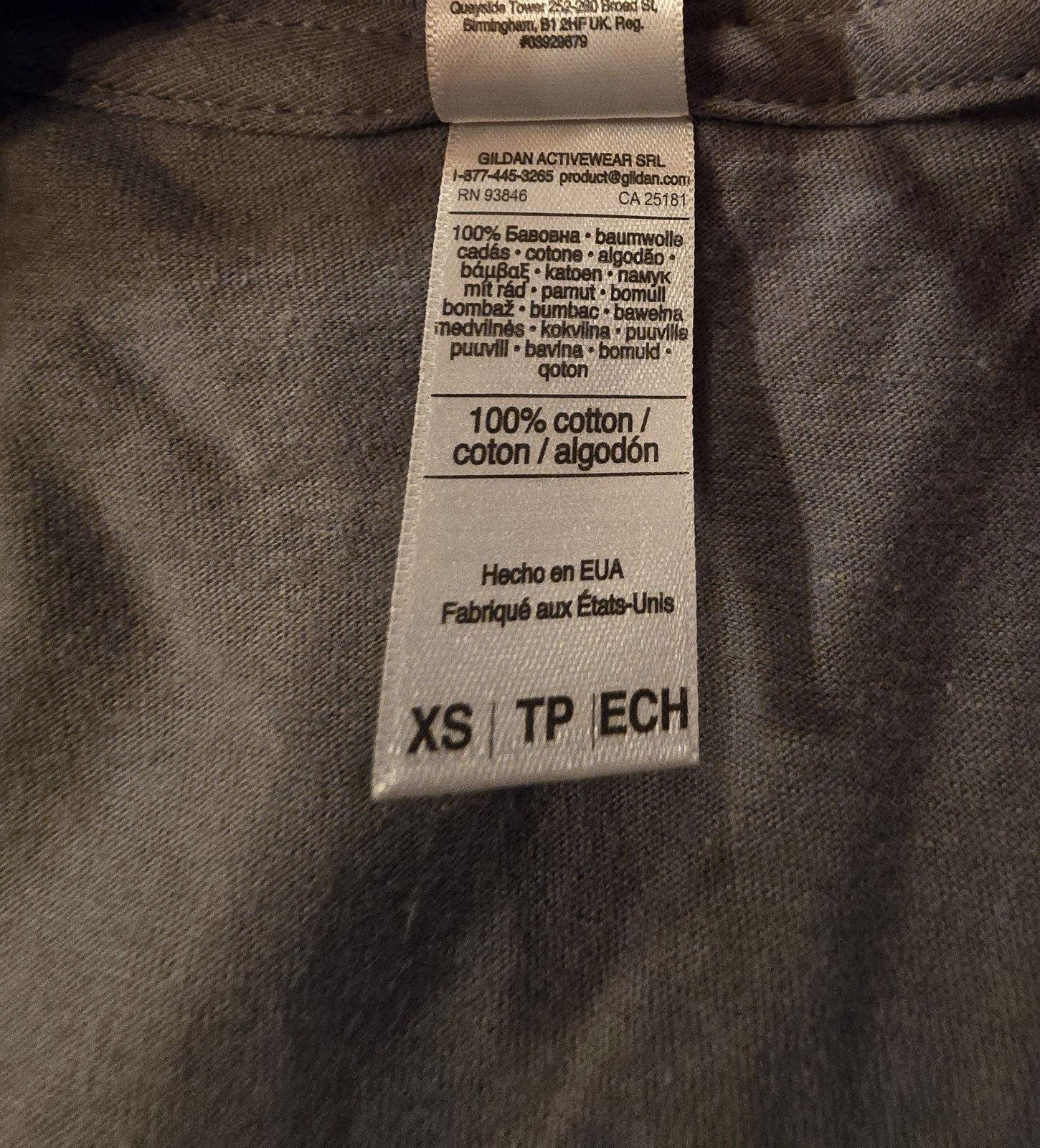 American Apparel Collection Vneck T-Shirt 4 Pack 100% cotton Grey XS