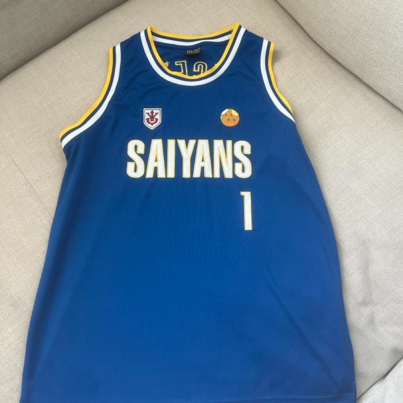 Dragon Ball Z Saiyans VEGETA Basketball Jersey XL