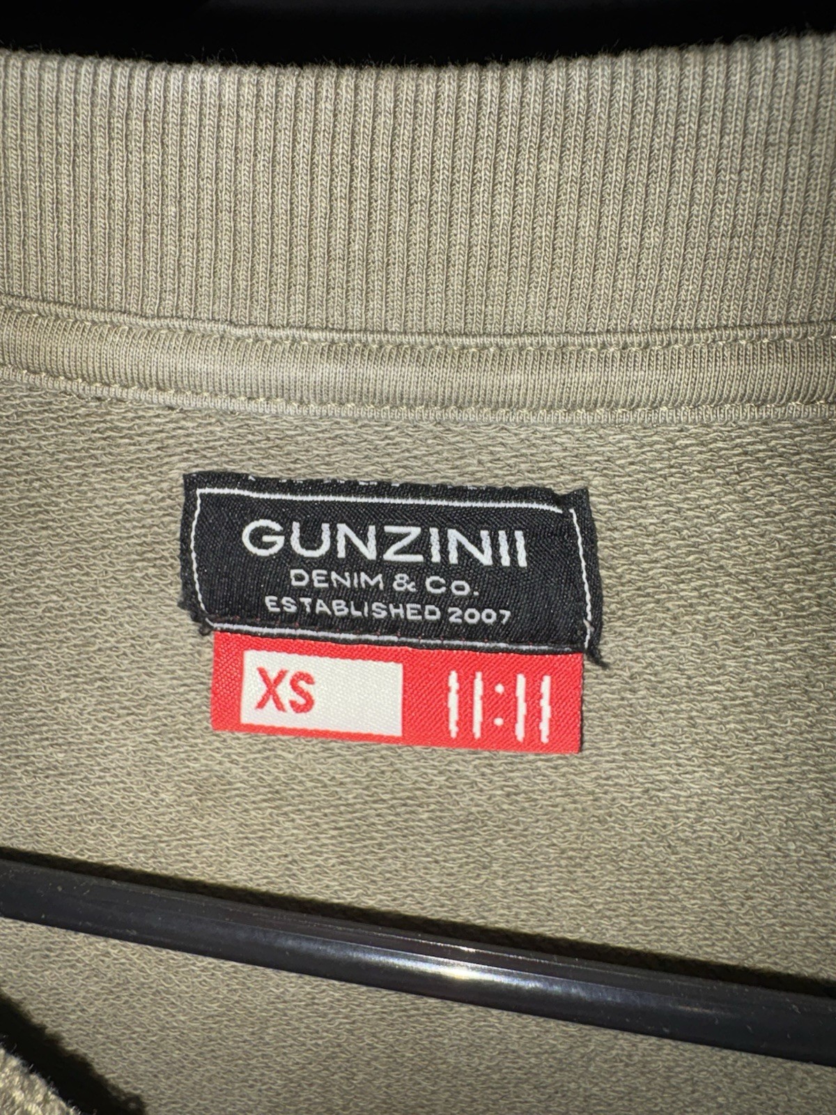 GUNZINII Denim Co. Green T Shirt Great Material Size S (sizes Run Big)