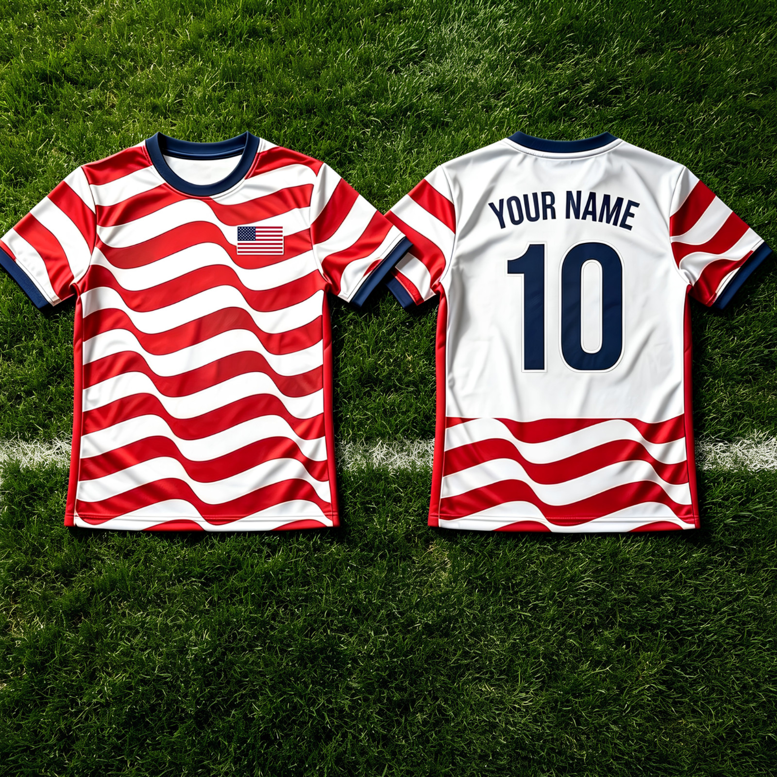 USA Soccer Jersey Personalized Football Fan Team Matching Shirt (S-5XL)