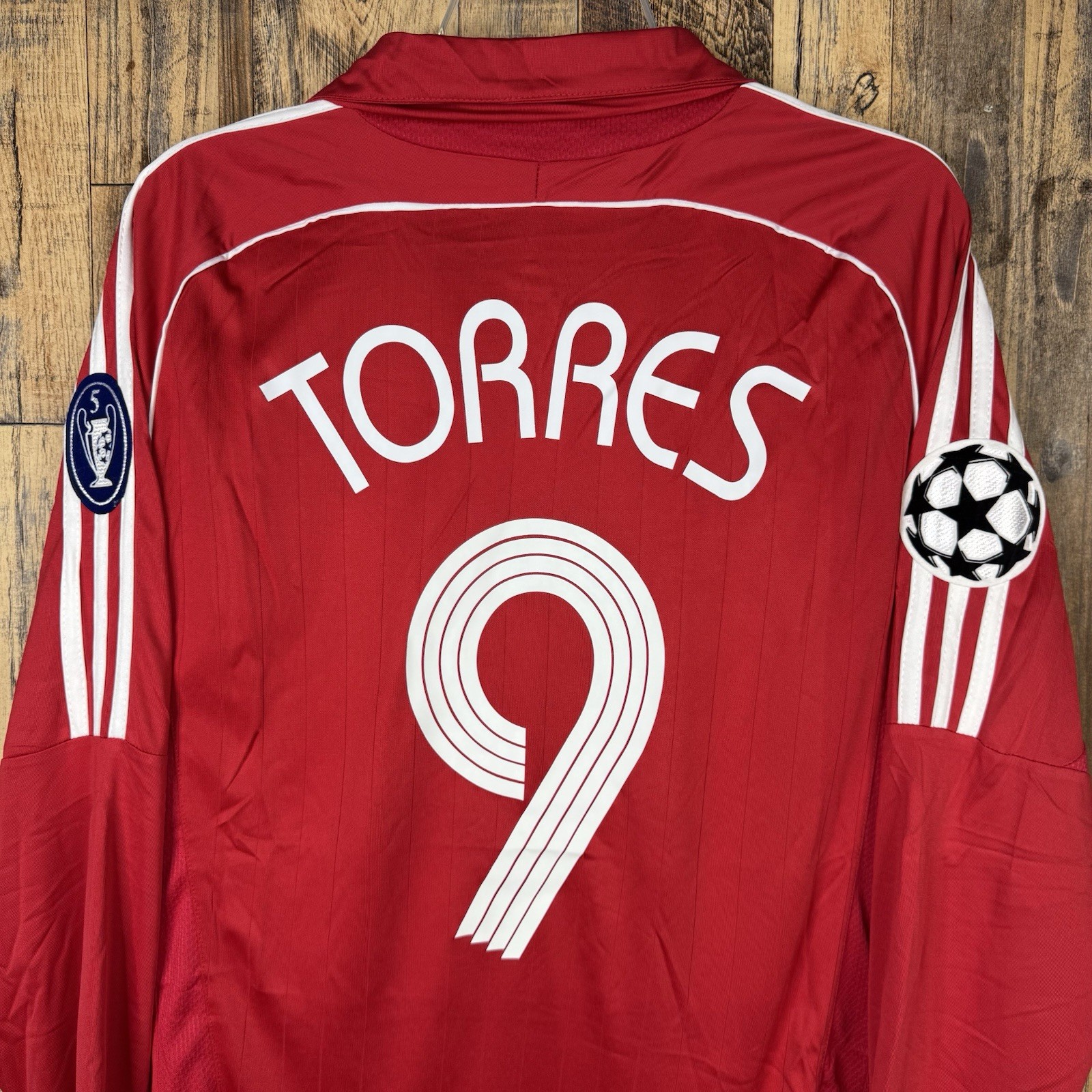 Liverpool FC 2007-08 Home Men’s XL Long Sleeve Soccer Jersey TORRES #9
