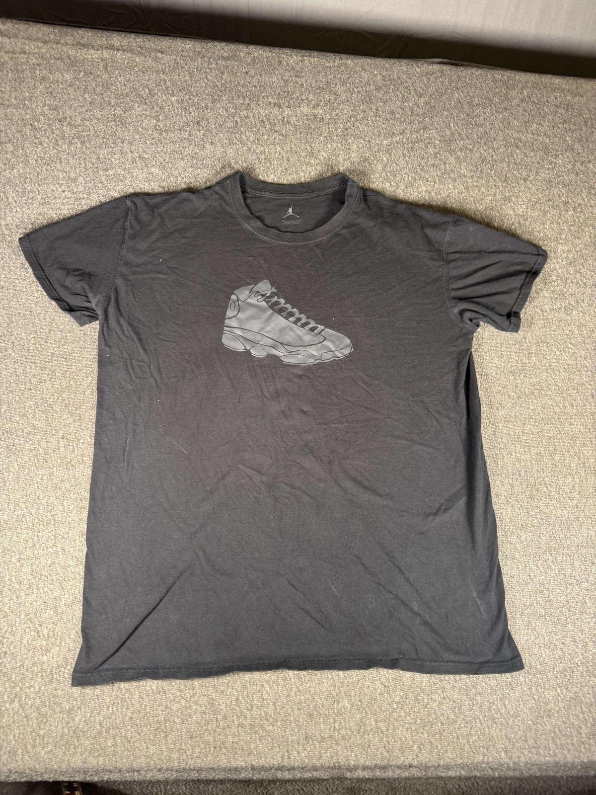 Jordan Shirt Mens 2XL Black Air Jordan 13 Sneaker Graphic Tee Jumpman Basketball