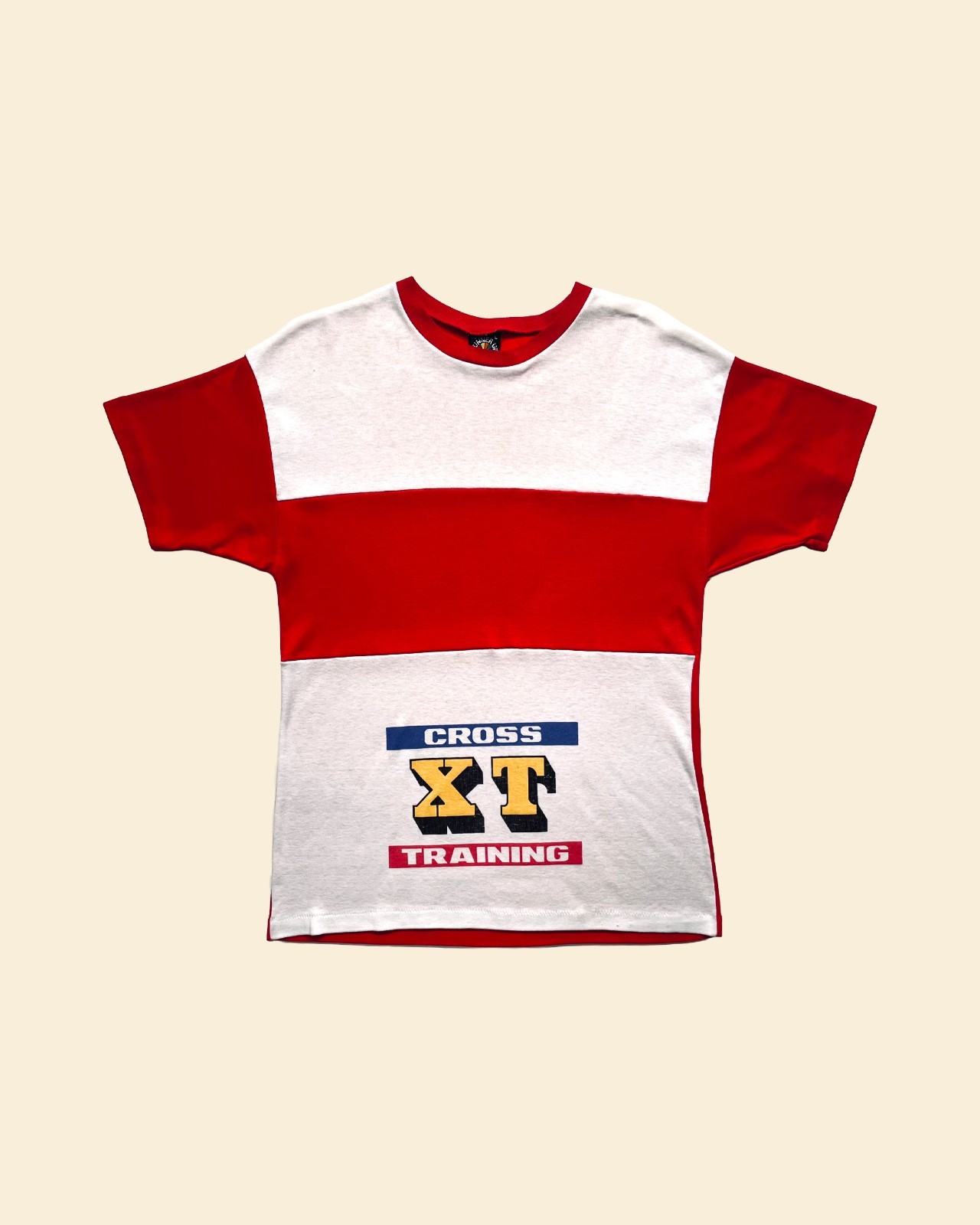 1980s XT Cross Training Vintage Runners Up T-Shirt Red White Size L