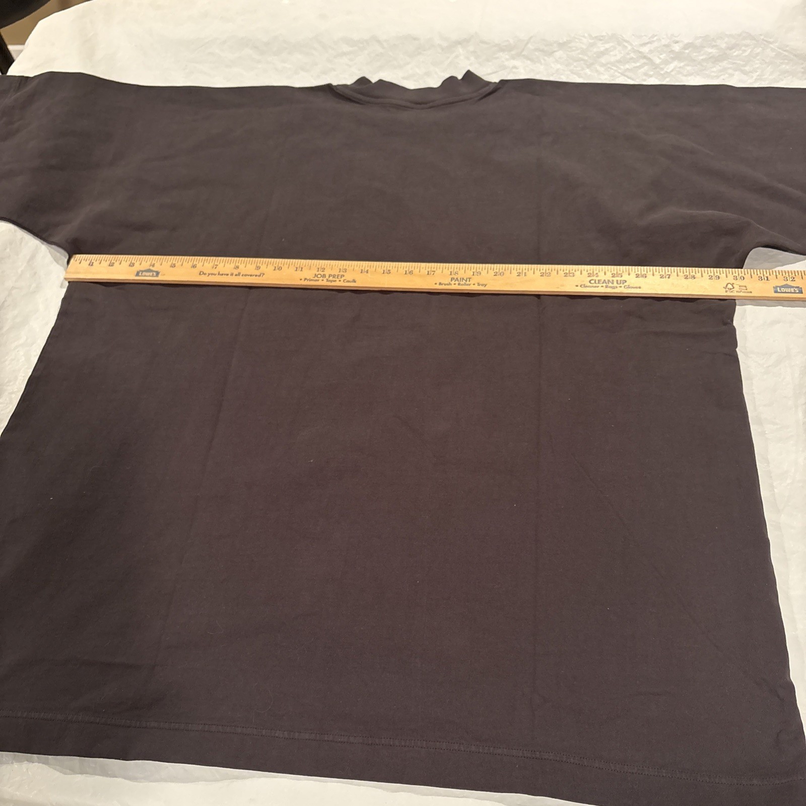 Yeezy YZY x GAP T Shirt Engineered By Balenciaga Mock Neck Oversized Black Large
