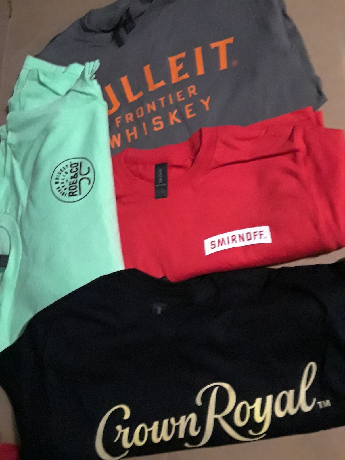 SMIRNOFF TEE’S PROMO SIZE SMALL LOT OF 12- THREE OF EACH BRAND NEW NEVER USED